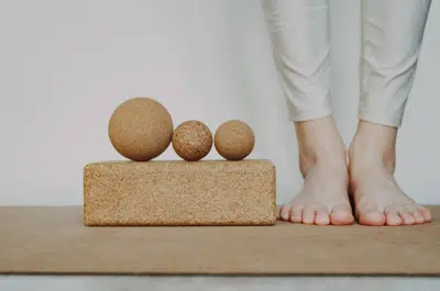 yoga em cortiça